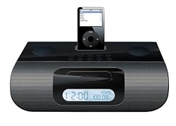 iLuv i177 Alarm Clock Speaker System for iPod (Black)