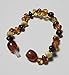 Genuine Natural Baltic Amber Baby Kids Teething Bracelet/Anklet Multicolour4 Baroque By Amber Corner