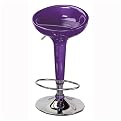 Scooper Barstool - Metallic Purple