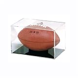 BallQube Grandstand Football Display Holder - Sports Memorabilia Display Case