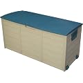 Garden Storage Plastic Cushion Box with Lid and Wheels