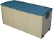 Garden Storage Plastic Cushion Box with Lid and Wheels