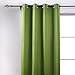 Deconovo Blackout Curtain Panel – Solid Grommet Top, Thermal Insulated & Energy‑Saving, Machine‑Washable Room Darkening Window Treatment for Bedroom & Living Room, 1 Panel, Grass Green, 52W x 63L