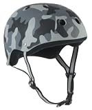 Skate Helmet - Grey Matt Camo - Size Small (53 - 54cm)