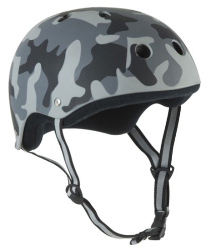 Childrens Toyshop  Toys : Skate Helmet - Grey Matt Camo - Size Large (57 - 58cm)