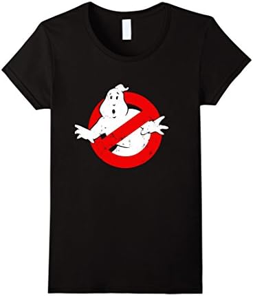 Women's Ghost Buster Logo Funny T Shirt XL Black