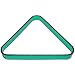 Acrylic Designer Pool Ball Triangle, Green