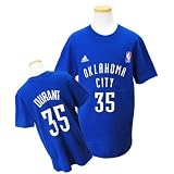 (アディダス)Adidas NBA サンダー #35 ケビン・デュラント Youth GAME TIME Tシャツ (ブルー) - Youth-S