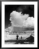Monsoon Clouds Over the Houses of Gyantse, Tibet Framed Art Poster Print, 31x39