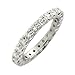 1.15 CTW Diamond Platinum Eternity Band Size 5-1/4