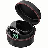 Smatree SmaShell A100 Apple watch アップルウオッチ(38mm/42mm)＆充電ケーブルを収納ケース 3000mA充電池を内蔵するパワーケース、（アップルウオッチが含まれません (黑)