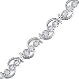 1 Ctw Diamond Tennis Bracelet In White Gold