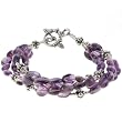 EXP Handmade Amethyst & Silver Multi-Strand Bracelet