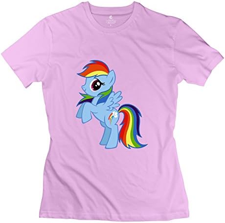 HX-Kingdom Women's New T-shirt - Cute Little Pony Pink Size M
