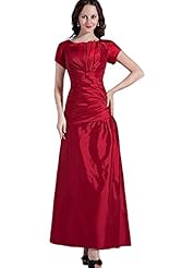 Jeweled Taffeta Evening Dress/Mother-of-the-Bride Dress/Prom Dress 