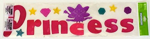 Princess Gel Window Clings (21"x5.25") Reusable Washable Window Gel Adhesives and Window Stick-ons for Girls