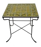 Achla CTS-LV Square Side Table - Lisbon - Avocado