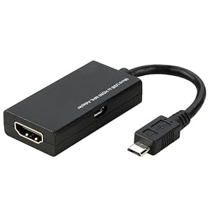 Connect Smart Device With HDTV Using MHL Adapter For Samsung / HTC / Sony Ericsson