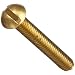 Brass 330 Machine Screw, Round Head, Slotted Drive