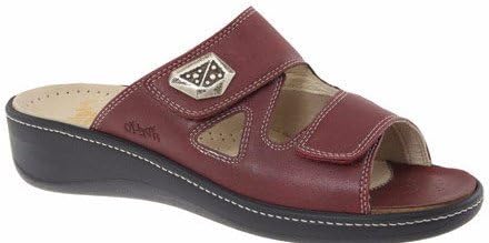 Hallux Fabia Slide, Burgundy 37