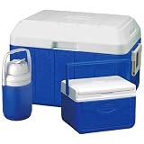 Sporting Goods : Coleman Cooler Combo (Blue, 50-Qt / 5 Qt / 1/3 Gallon)