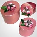 Oval Box Papier-mache Set