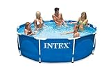 INTEX 10' x 30" Metal Frame Set Swimming Pool with Filter Pump