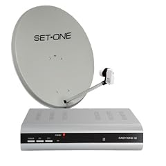 EasyOne SAT 601-1 Digitale Single Satelliten Anlage 60 cm, 15-01-060-001 (inkl. 1 SD-Sat-Receiver)