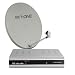 EasyOne SAT 601-1 Digitale Single Satelliten Anlage 60 cm, 15-01-060-001 (inkl. 1 SD-Sat-Receiver)