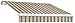 Awntech 14-Feet Maui-LX Left Motor with Remote Retractable Acrylic Awning, 120-Inch Projection, Taupe Multi Colored