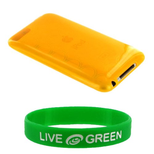 External hard drive:Orange Crystal Silicone Skin Case for Apple iPod Touch 2 (iPod NOT Included)