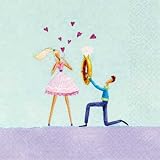 Promise of Love Proposal Beverage Napkins