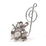 Figurine en �tain souris grosse caisse