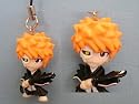 Anime Bleach Figure Cell Phone Strap Keychain Ichigo Kurosaki Mask