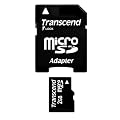 Transcend Micro SD 2GB Speicherkarte mit SD-Adapter