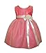 Sweet Kids Baby Girls' Vintage Satin & Tulle Flower Girl Pageant Dress B402