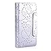 iPhone 6 Plus Case, iPhone 6S Plus Wallet, HESPLUS Bling Sparkle PU Leather Flip Folio [Detachable] Wallet Cover Magnetic with Card Slot Holder for iPhone 6 Plus/iPhone 6S Plus 5.5 Inch - Silver