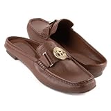 Etienne Aigner Heidi Brown mules by Etienne Aigner