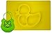 One Piece Silicone Fun Placemat & Plate/Tray with Bib - Self Suction - Yellow Duck Design by Elm Tree for Kids, Toddlers & Babies