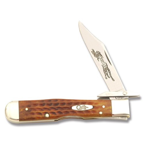 Case Knives 7399 Cheetah Knife with Pocket Worn Harvest Orange Jigged Bone Handles Case Knives 7399 Cheetah Knife with Pocket Worn Harvest Orange Jigged Bone Handles