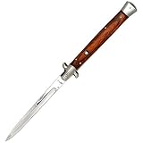 M-Tech Folding Knife Stiletto Style Wood