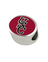 South Carolina Gamecocks Enamel Bead Charm Fits Most European Style Bracelets. Officially Licensed, High Quality Bead in Stock for Fast Shipping