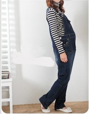 BRAND NEW Denim Maternity Dungarees - UK size 10