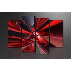 Bild auf Leinwand Phantasie 130 x 80 cm 4 Teile Modell-Nr. XXL 6137 Bilder fertig gerahmt�auf echtem Holzrahmen. riesig. Ausf�hrung Kunstdruck als Wandbild auf Rahmen. G�nstiger als �lbild Gem�lde Poster Plakat mit Bilderrahmen.