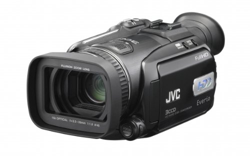 JVC GZ-HD7 HDD/SD Hybrid Camcorder (10fach opt. Zoom, fullHD 1080i, 60GB Festplatte)