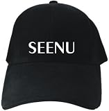 Caps Black " Seenu Simple Embroidery " Maldives City