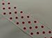 The Gift Wrap Company Sophisticated Spots 1.5-Inch Wired Edge Ribbon, White and Red (18984-14)