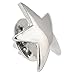 PinMart's Classic Shiny Silver Star Lapel Pin Employee Student Recognition Gift