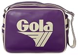 Original Gola Redford Classic Retro 70s Messenger Shoulder Bag violet/cream