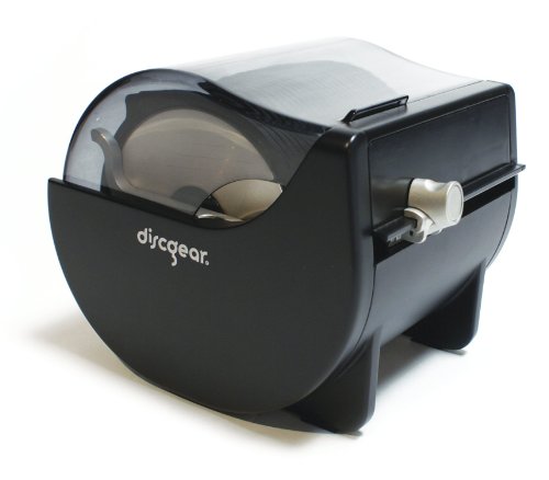 Imagen 2 de DiscGear - Caja de archivo de CD / DVD con capacidad para 50 CD, color negro y transparente